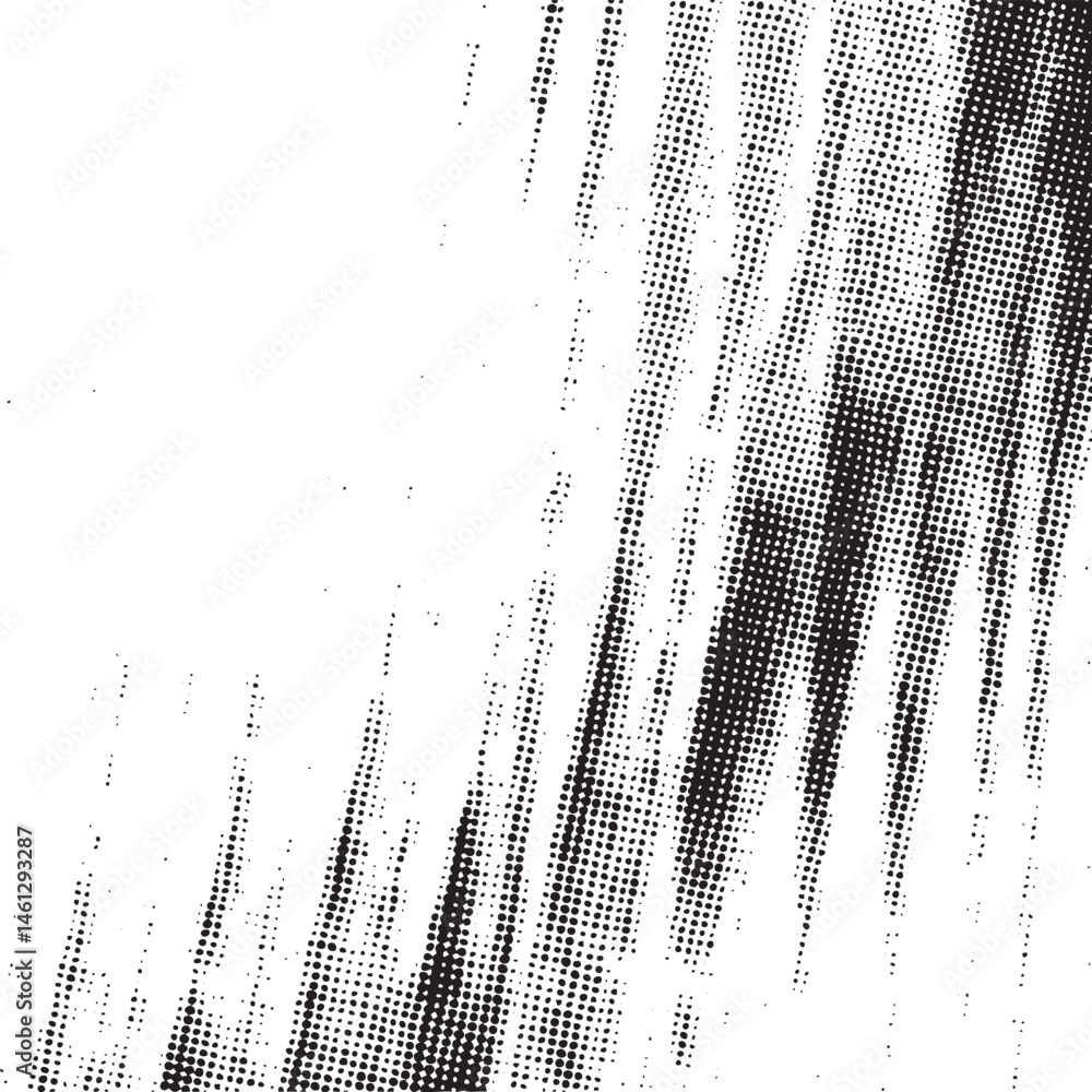 Poster black and white abstract streaks create a dynamic textured composition.