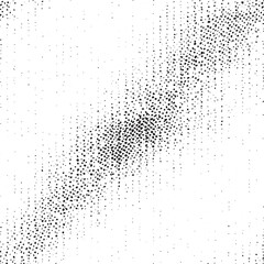 Dense scattering of small black dots on a white background.