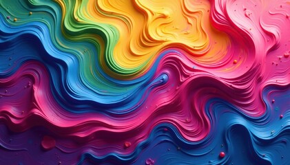 Abstract swirling paint colors forming a pattern, gradient, texture, graphic