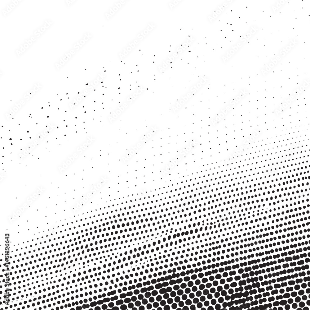 Aufkleber a gradient of overlapping black and white dots creates a dynamic abstract