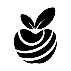 abstract apple monochrome design