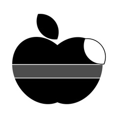 abstract apple monochrome design