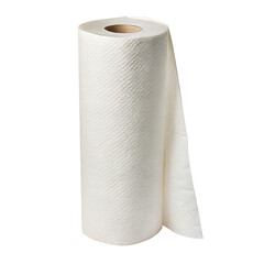 single roll of paper towels isolated on white background PNG