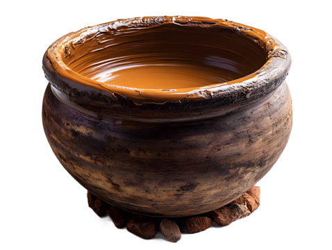 Pottery wheel with clay cut out, sharp focus image for art class materials, pottery workshops, and artistic process visuals