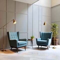 Redefine first impressions with a stylish waiting lounge featuring comfortable seating and contemporary design elements
