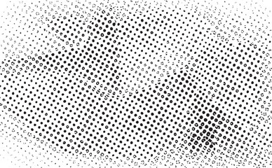 Fototapeta premium A dynamic radial of numerous small dots transitions from dark to light.