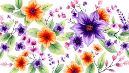 Vibrant floral arrangement nature art print interior decor aesthetic colorful design