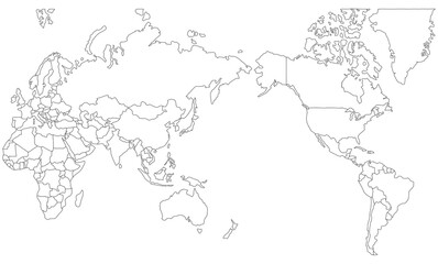 vector map of the world
