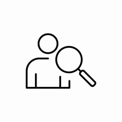User search find icon vector sign
