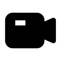 video and movie solid icon