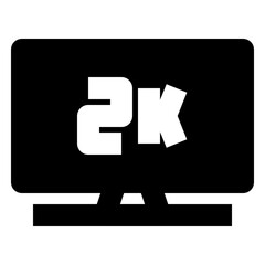 video and movie solid icon