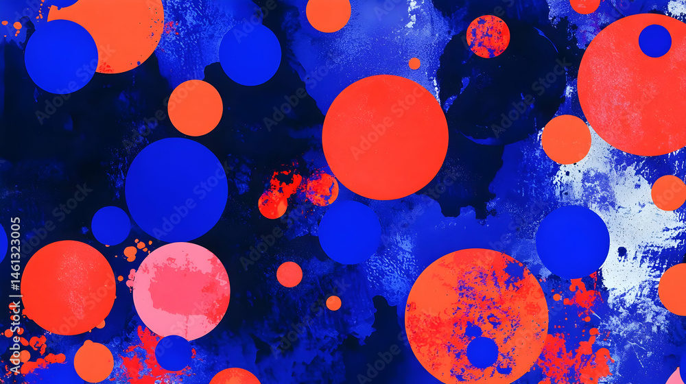 Aufkleber abstract colorful circle pattern background