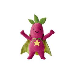 Super Pitaya Adorable Plush Fruit Superhero Toy