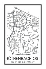  of the German city of NUREMBERG on solid white background with city name