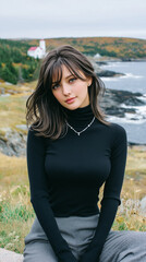 Fototapeta premium 女性,スマートフォン,ビジネス,オフィス, カフェ, コーヒー, 人々, 美しさ,