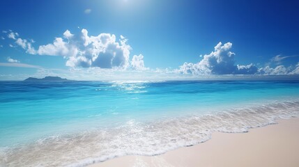 Art tropical beach water background