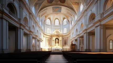 Fototapeta premium Church of São Francisco in Porto with lavish baroque interior