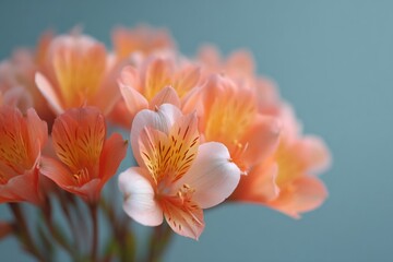 Fototapeta premium close-up of bouquet of vibrant flowers foreground focused against soft blurred crowd backdrop