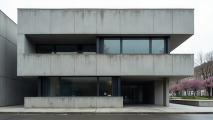 Minimalist Modernist building facade