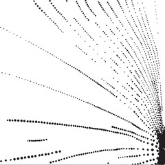 A network of interconnected dots radiates outwards from a central point.