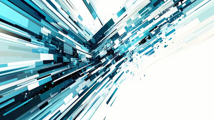 Futuristic geometric pattern on an abstract white background with gray and light blue lines, suitable for technology banner and business presentation vector design templates.