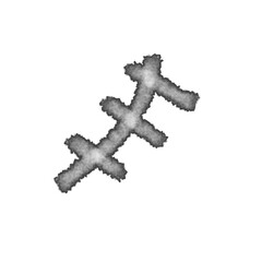 Halftone Black and White Icon