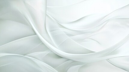 Obraz premium Elegant folds of sheer light fabric.