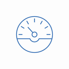 dash gauge icon sign vector