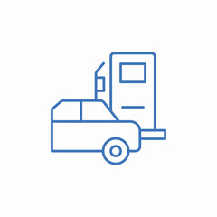 fuel station icon sign vector