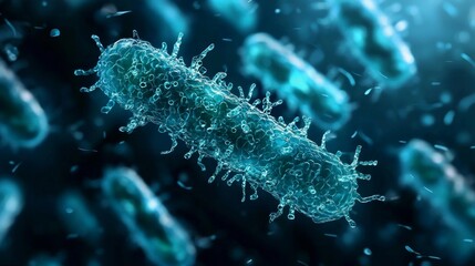 Fototapeta premium 3D illustration of Gram-negative Enterobacteria from the Proteobacteria family.