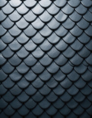 Textured Gray Scale Pattern with Overlapping Rounded Tiles.