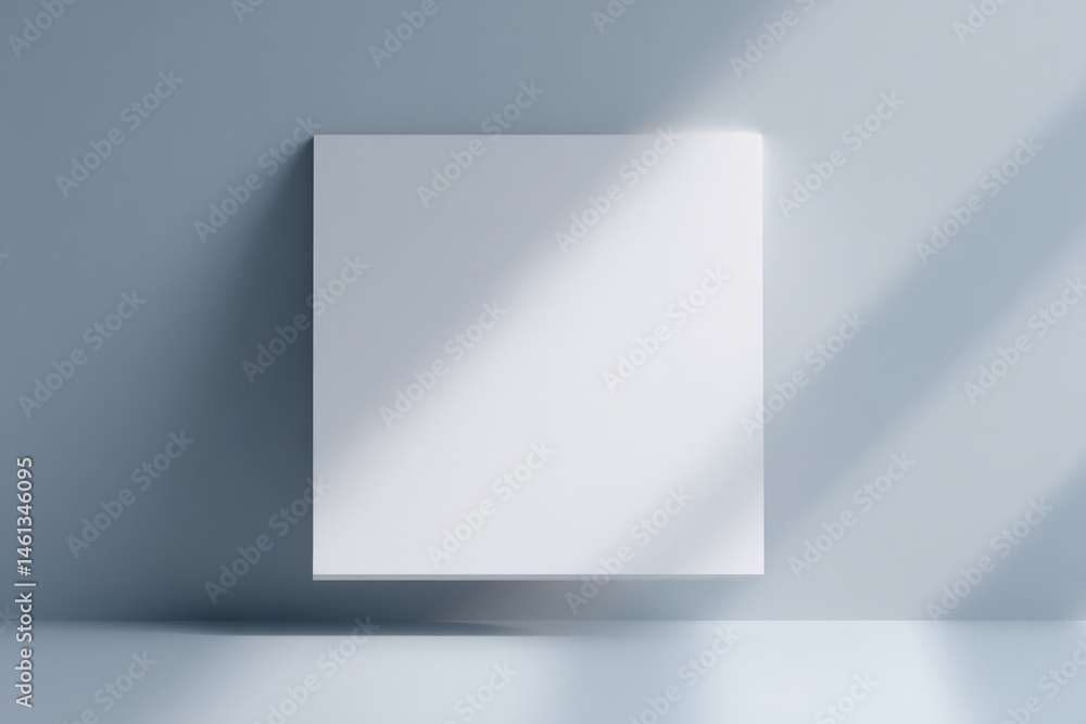 Poster minimalist flyer mockup with ample copy space featuring clean background for text placement