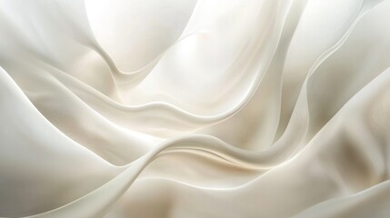 Obraz premium Elegant folds of luminous sheer fabric.