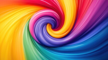 Fototapeta premium Vibrant swirling colors in a dynamic abstract design.