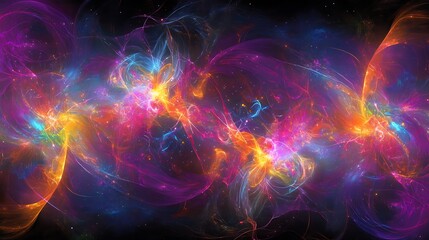 Fototapeta premium Abstract swirling cosmic energy