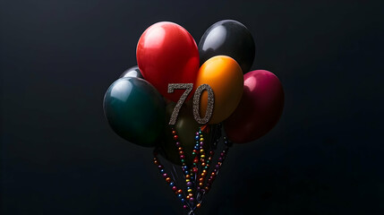 Colorful Balloons Number 70