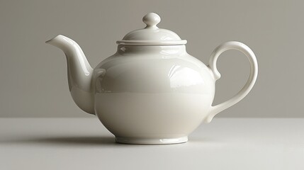 Household Everyday Items Isolated white ceramic cup on white background