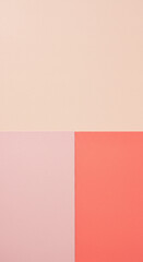 Fototapeta premium Pastel Harmony: Abstract Peach, Pink, & Coral Color Block - Modern Aesthetic Background for Design & Creative Projects