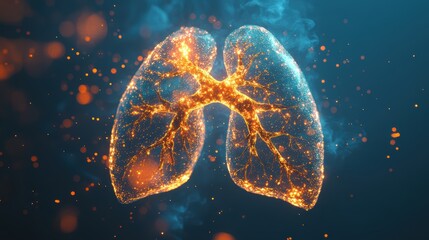 Abstract Lungs with red human bronchial tree structure. Lungs anatomy,left and right bronchus, bronchioles,Medicine cure tuberculosis, pneumonia, asthma. Abstract health care medical concept.
