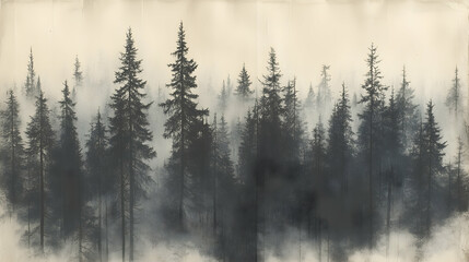 Misty forest scene (1)