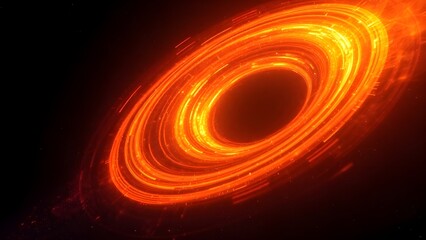 Glowing Wormhole in Galaxy