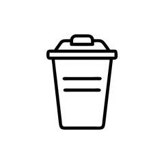 Trash bin icon