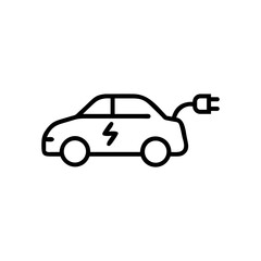 Electric car icon