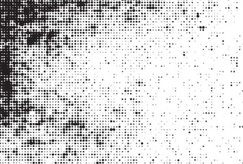 A close-up portrait displays a textured face composed of numerous small overlapping dots in shades of black and white.