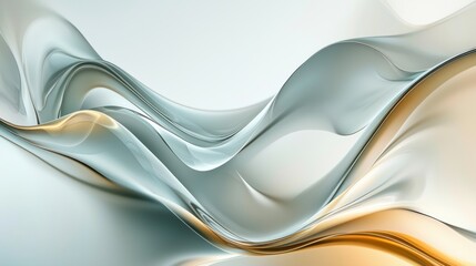 Abstract design with flowing, liquid forms.