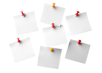 Sticky notes pinned on board create organized space for reminders and ideas, enhancing productivity and creativity