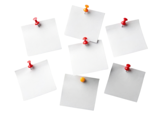 Sticky notes pinned on board create organized space for reminders and ideas, enhancing productivity and creativity