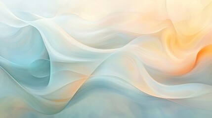 Soft, flowing abstract design with pastel hues.