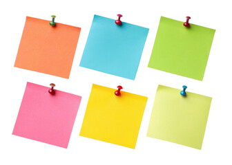 Colorful sticky notes pinned on board create organized and vibrant workspace perfect for reminders and ideas