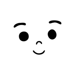 vector illustration of a smiley face